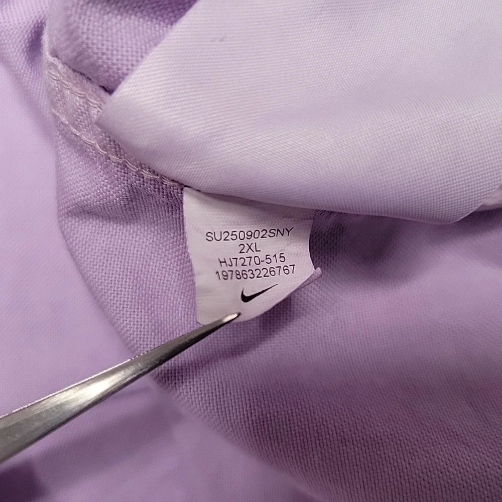 Nike Life Shirt Mens XXL Purple Button Down Long Sleeve Oxford Casual Sportswear